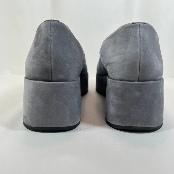 Camper  Sisea Leather Platform Loafer Slip On - Gray - Women size 40 / US 10 - Picture 4 of 11